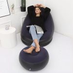 Sillon Inflable con Reposapies - Negro - Imagen 3