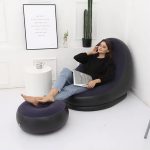 Sillon Inflable con Reposapies - Negro - Imagen 5