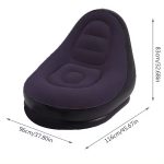Sillon Inflable con Reposapies - Negro - Imagen 4
