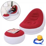 Sillon Inflable con Reposapies - Rojo