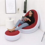 Sillon Inflable con Reposapies - Rojo - Imagen 4
