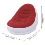 Sillon Inflable con Reposapies - Rojo - Imagen 3
