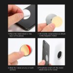 Soporte magnético circular para celular o móvil para auto - Plateado - Imagen 3