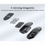 Soporte magnético para fijar celular en auto - pack 3 soportes - Negro - Imagen 4