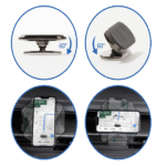 Soporte Celular Magnético holder 360 color Bronce para Carro auto - Imagen 8