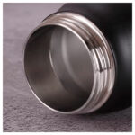 Botella térmica deportiva de acero inoxidable negro - Imagen 6