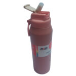 Botella térmica deportiva de acero inoxidable rosa - Imagen 4