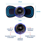 Mini Masajeador con pulsos eléctricos recargable USB Modelo Mariposa - Imagen 4