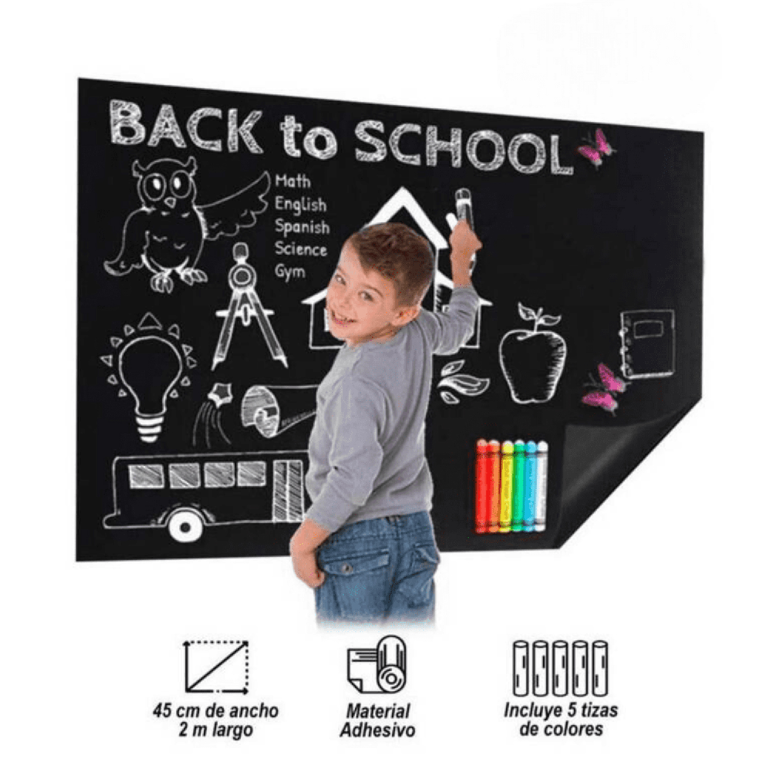 OTR029_005 Pizarra adhesiva negra - Imagen 1