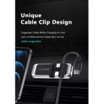 Soporte magnético con sujetador de cables color negro para autos o más - Imagen 2