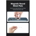 Soporte magnético con sujetador de cables color negro para autos o más - Imagen 3