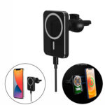 Cargador magnético, teléfono / Iphone 12 a más de auto, Magsafing 15W