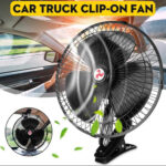 Ventilador Portátil con Clip Ajustable para vehículos - Rojo - Imagen 2