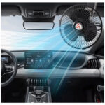 Ventilador Portátil con Clip Ajustable para vehículos - Rojo - Imagen 4