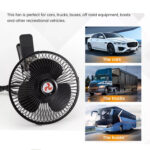Ventilador Portátil con Clip Ajustable para vehículos - Rojo - Imagen 5