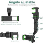 Soporte Ajustable para Celular en Retrovisor de Auto con Giro 360° - Imagen 3