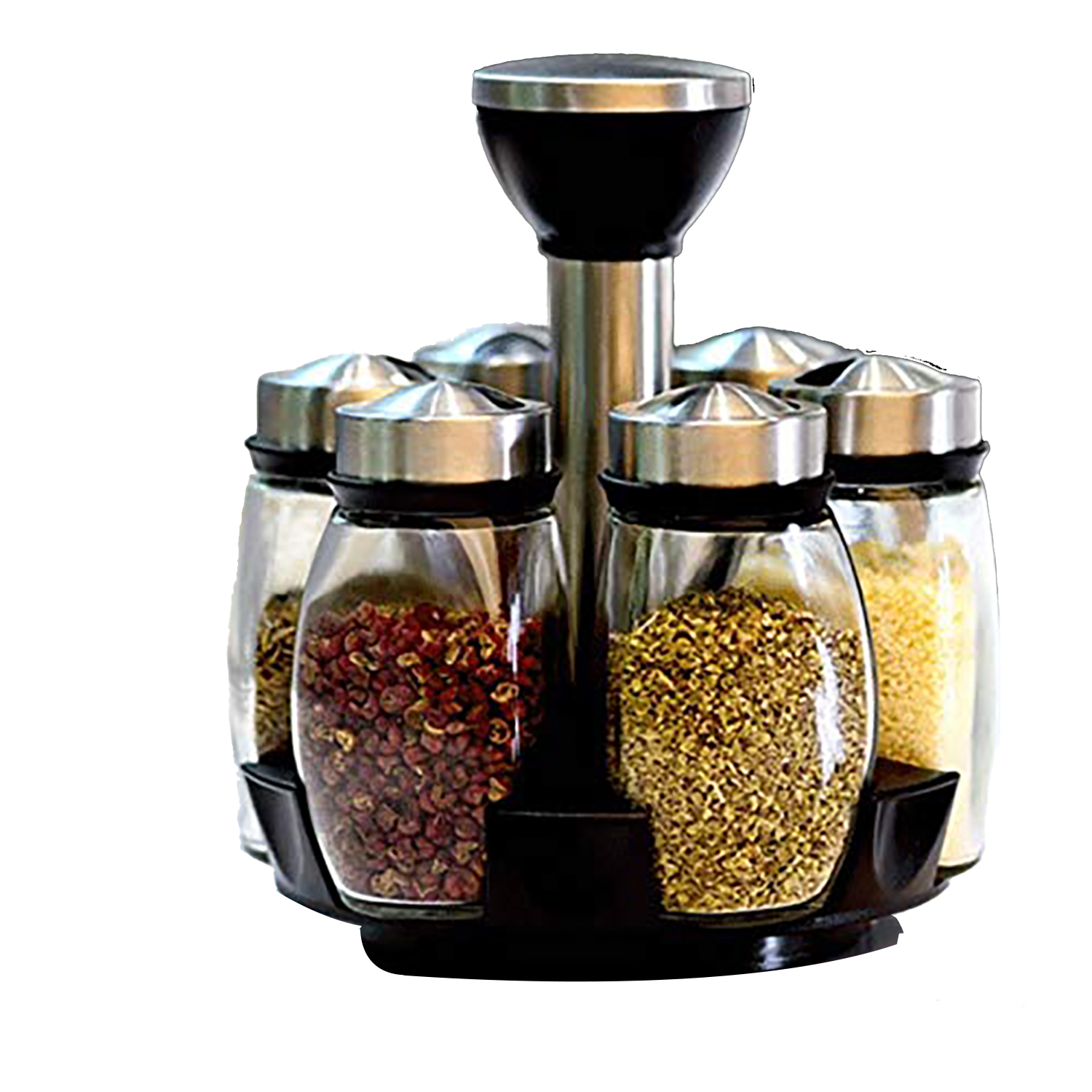Version 1.0.0 Set Condimentero Giratorio - 6 frascos - Imagen 1
