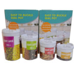 Set 4 contenedores o recipientes herméticos de acrilico transparente - Imagen 3