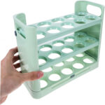 Organizador de huevos, 3 niveles con capacidad para 30 unidades -Verde - Imagen 2