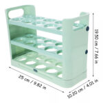 Organizador de huevos, 3 niveles con capacidad para 30 unidades -Verde - Imagen 4