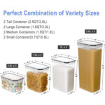 Set 8 contenedores/recipientes herméticos para guardar alimentos y más - Imagen 5