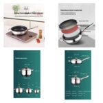 Set ollas KAISA VILLA con Tetera, total 16 piezas de acero inoxidable - Imagen 6