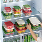 Set 3 contenedores/recipientes para guardar alimentos y más - Verde - Imagen 5