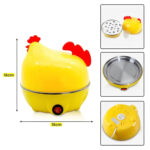 Gallina Hervidor Cocedor Eléctrico de hasta 7 huevos - Amarillo - Imagen 4