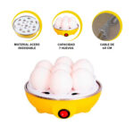 Gallina Hervidor Cocedor Eléctrico de hasta 7 huevos - Amarillo - Imagen 3