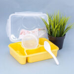 Taper Lonchera Contenedor de Alimentos con Divisiones Amarillo - Imagen 5