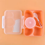 Táper Lonchera Contenedor de Alimentos con Divisiones Ladrillo - Imagen 2