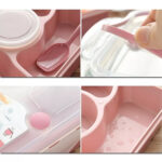 Taper Lonchera Contenedor de Alimentos con Divisiones Rosa - Imagen 6