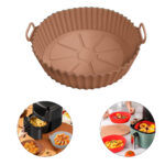 Pack 3 bandejas de silicona para freidora de aire sin aceite - Márron