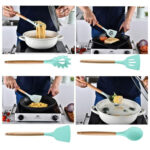 Juego de 12 Utensilios de Silicona para Cocina y Repostería - VERDE - Imagen 6