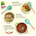 Juego de 12 Utensilios de Silicona para Cocina y Repostería - VERDE - Imagen 7