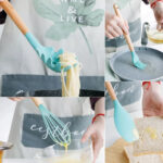 Juego de 12 Utensilios de Silicona para Cocina y Repostería - VERDE - Imagen 5