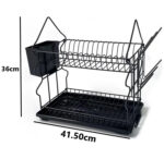 Escurridor Secador Organizador de Platos de Doble Nivel Organización y Estilo para Tu Cocina - Imagen 2