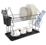 Escurridor Secador Organizador de Platos de Doble Nivel Organización y Estilo para Tu Cocina - Imagen 3