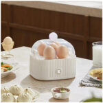 Sancochador Cocedor de Huevos Eléctrico Multifuncional Huevos perfectos en minuto - Transparente