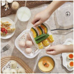 Sancochador Cocedor de Huevos Eléctrico Multifuncional Huevos perfectos en minuto - Transparente - Imagen 3