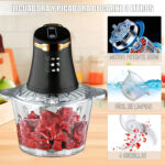 Picadora Procesador de Eléctrica Multifuncional 3L Tritura Pica y Mezcla en Segundos - Imagen 2