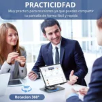 Soporte Metálico Plegable para Celular y Tablet Ajustable Portátil Antideslizante Gira 360° GRIS - Imagen 3