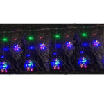 Luces en Cascada de 2m - Diseño Estrellas y Reno Multicolor Navidad