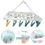 Colgador o Tendedero de ropa con múltiples clips o ganchos