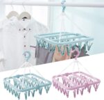 Colgador o Tendedero de ropa con múltiples clips o ganchos - Imagen 2