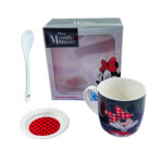 Set de Taza o Pocillo plato y cuchara con Diseño - MN Negro