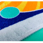 Tapete de Baño para Niños -Planeta Saturno Antideslizante y Absorbente - Imagen 3