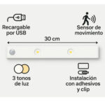 Lampara Luz LED Inteligente con Sensor de Movimiento de 30 cm – Iluminación Automática y Recargable - Imagen 4