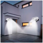 Lámpara Solar Led Tipo Cámara de Seguridad-doble sensor de movimiento - Imagen 3
