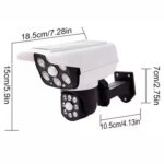 Lámpara Solar Led Tipo Cámara de Seguridad-doble sensor de movimiento - Imagen 4